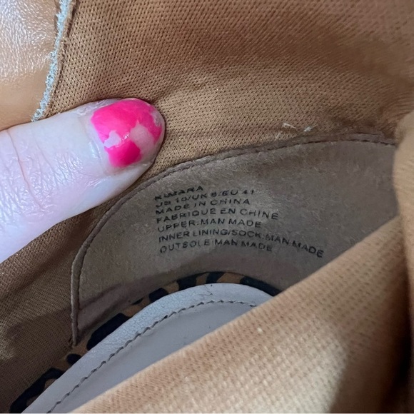 Shoe Dazzle Kimara Bootie Leopard Print Open Toe Platform Heeled Ankle Boots 10 - Picture 8 of 10